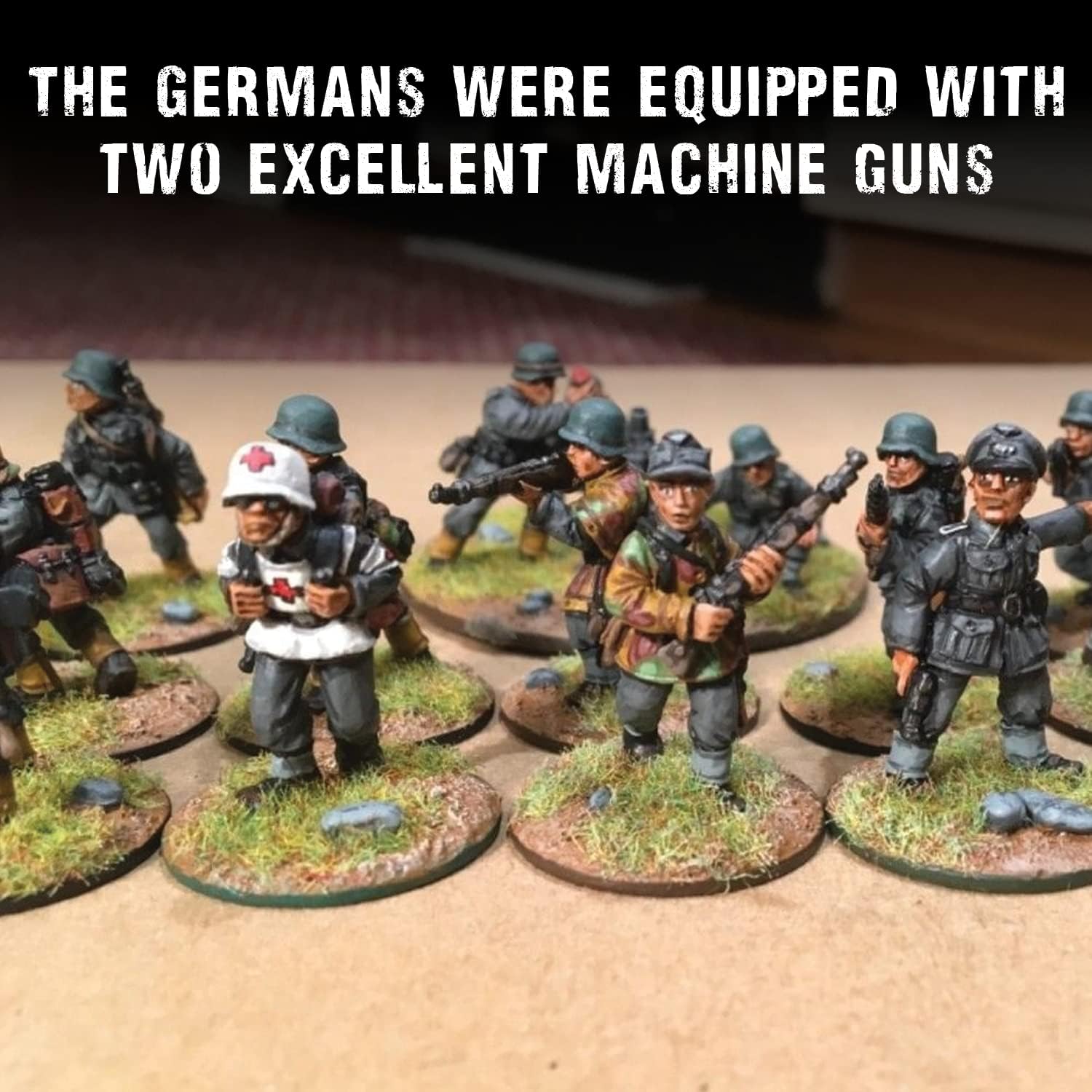 Wargames Delivered - Warlord Games Bolt Action Miniatures - German Heer Support Group Troop Set, World War 2 Miniatures, Action Figures 28mm Scale Army Men for Miniature War Game