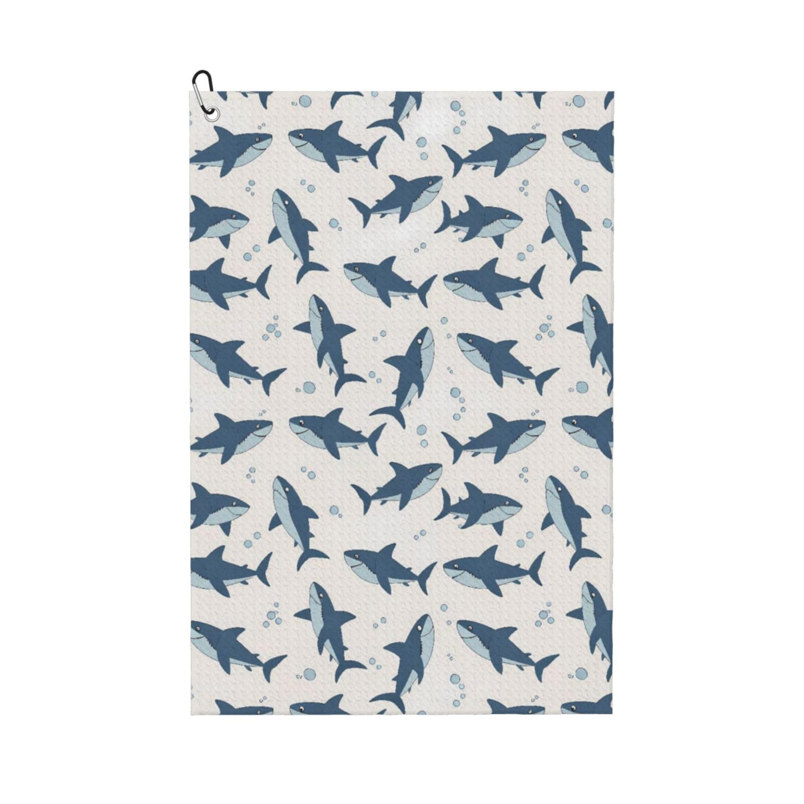 BSDFGSDD Shark Blue Golf Towel 24 x 16 inches