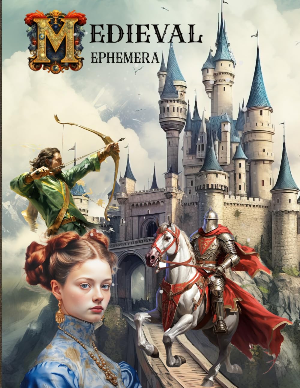 Medieval Ephemera Book: High Quality Images Of Castle and People For Paper Crafts, Scrapbooking, Mixed Media, Junk Journals, Collage Art, Artist Trading Cards, and More.