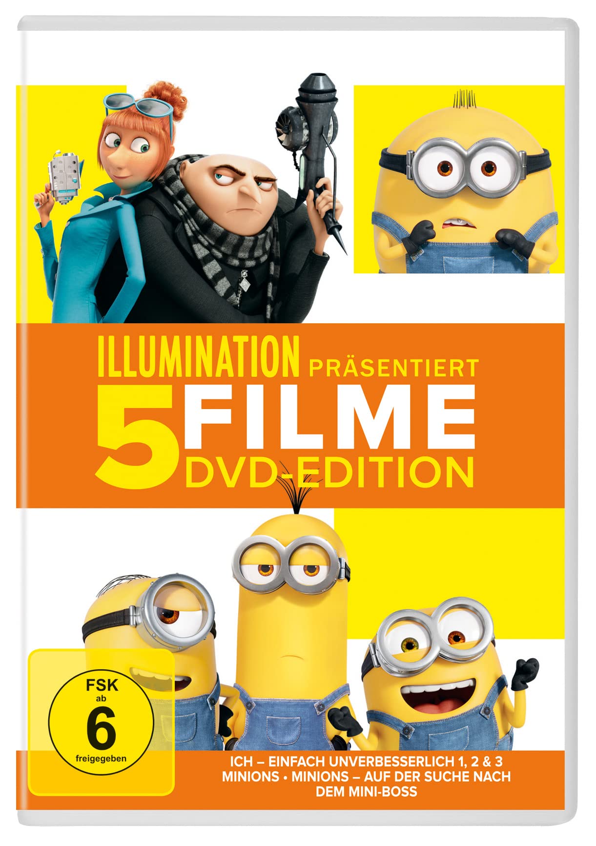 Edición DVD Illumination 5 películas el regalo ideal para cumpleaños