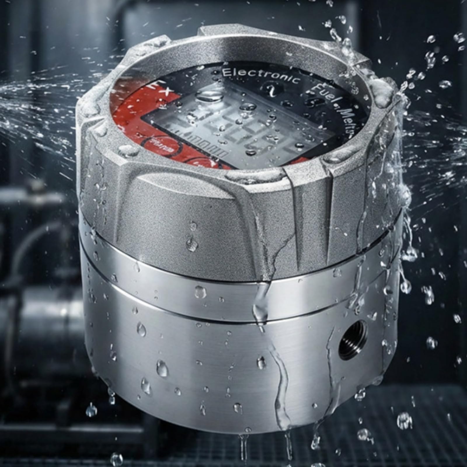 Débitmètre Numérique Ovale Liquide Compteur Mesureur Compteur d'Huile Corps en Alliage d'Aluminium Affichage Clair Suivi, style to 4
