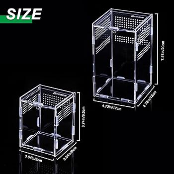 Amazon | 爬虫類 ケージ 2個入り レプタイルボックス 換気穴付き