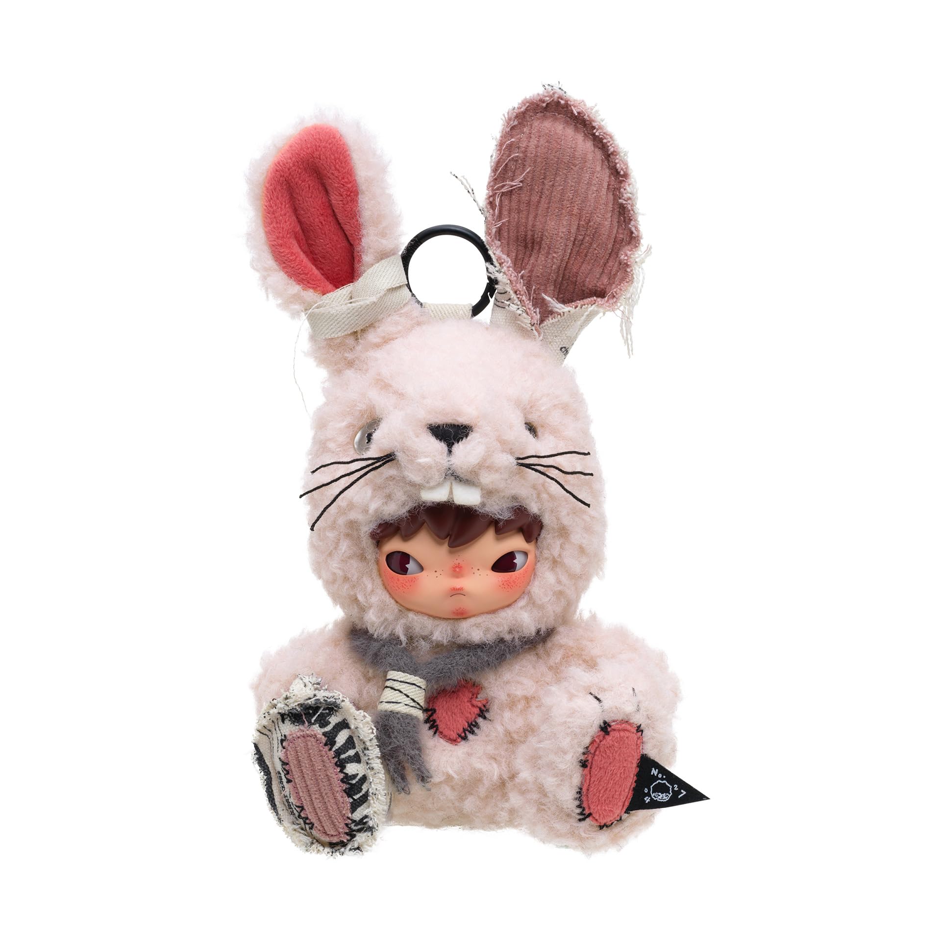 Amazon.com: POP MART Hirono Little Hare Plush Doll Pendant, Hirono