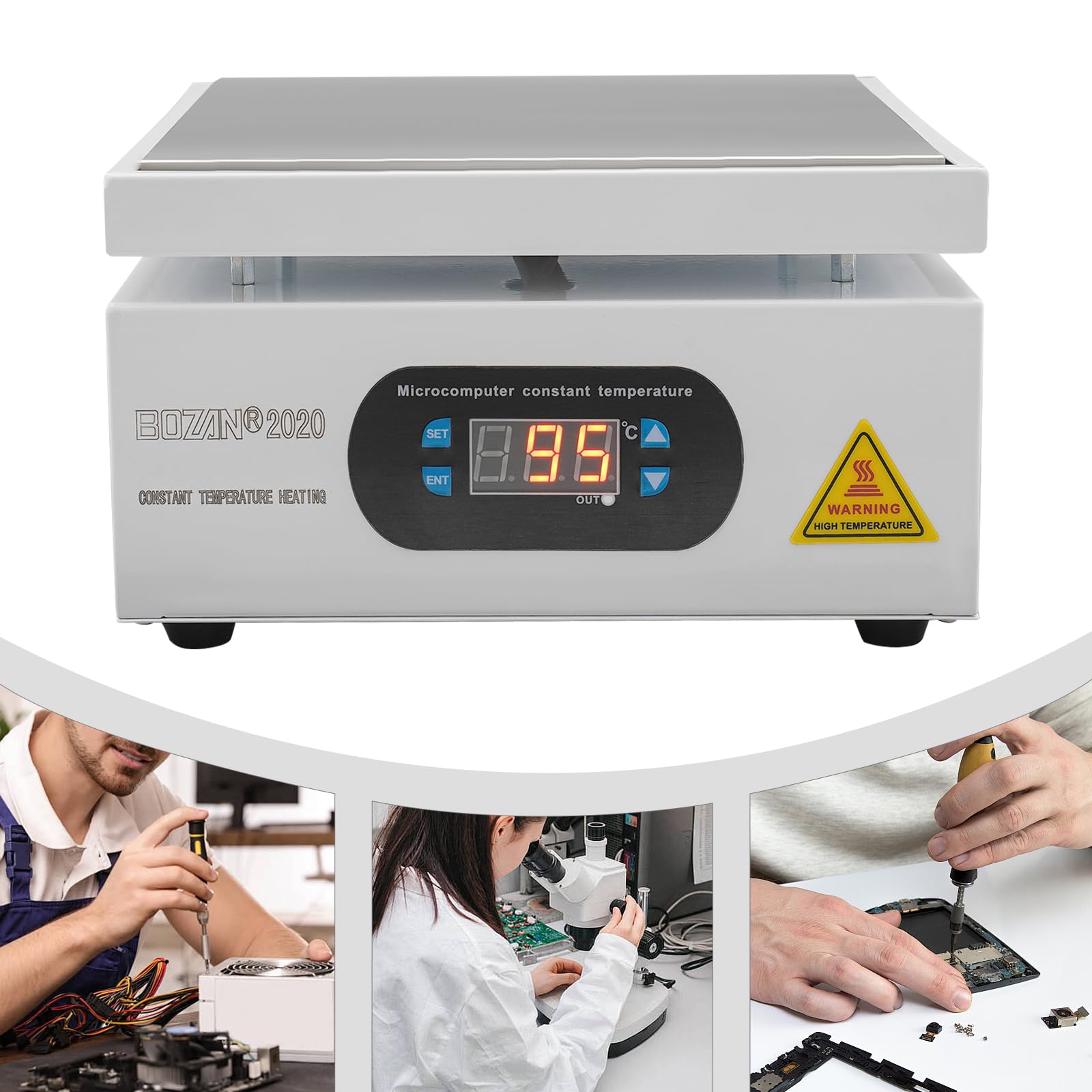 Piastra riscaldante per saldatura da 700 W, piastra di riscaldamento elettrica da 500 ℃, preriscaldamento microcomputer, piastra riscaldante per saldatore, attrezzatura da laboratorio