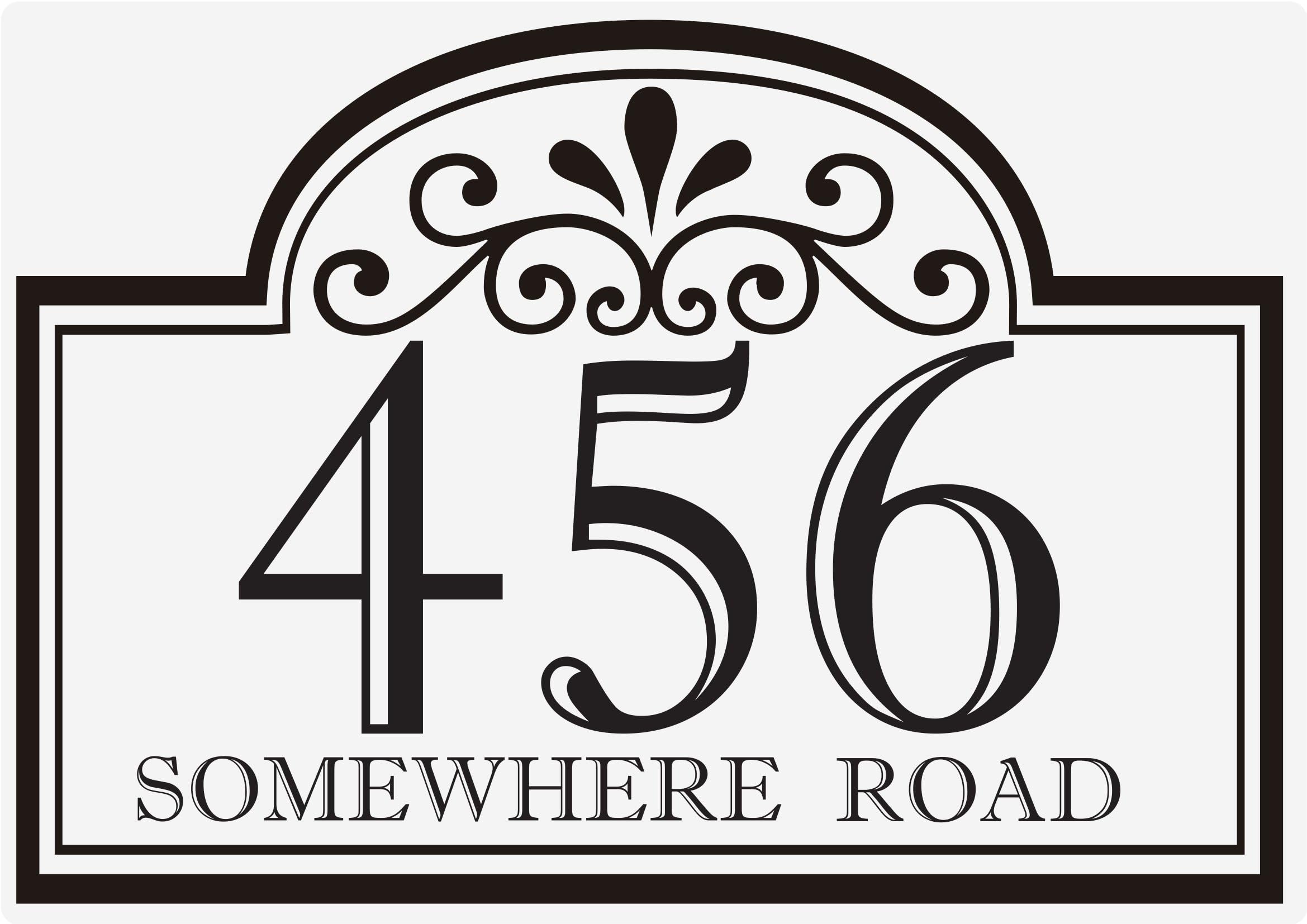 Personalised Wheelie Bin Stickers – Custom House Number & Street Name Labels – Waterproof Vinyl Bin Address Decals – A5 or A6 Sizes – Pack of 4 (A5 (148mm x 210mm), Design 9)