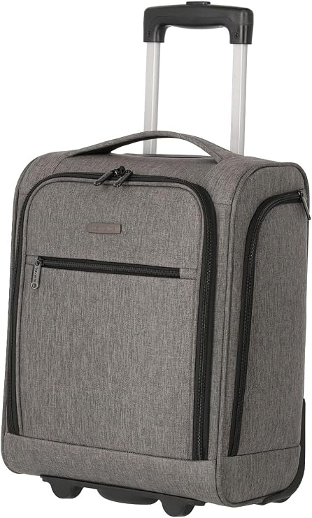 Travelite Cabin Underseater Trolley (43 cm) with 2 Wheels, charcoal, 40.0 centimeters, travel luggage