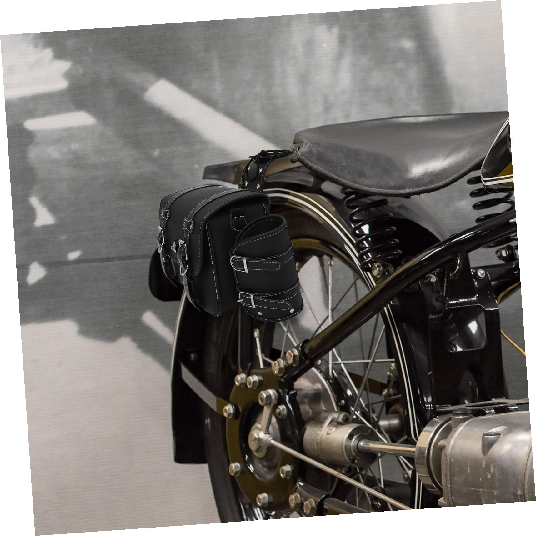 VALICLUD Wodoodporna Torba Boczna Do Motocykla z Skóry i Wytrzymała Sakwa Boczna z Zamkiem Uniwersalna Torba Narzędziowa Do Motocykli Elektrycznych i Tradycyjnych Łatwa Montażu i