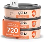 Diaper Genie Max Fresh Clean Laundry Scent Diaper Disposal Pail Refills, Pack Of 3