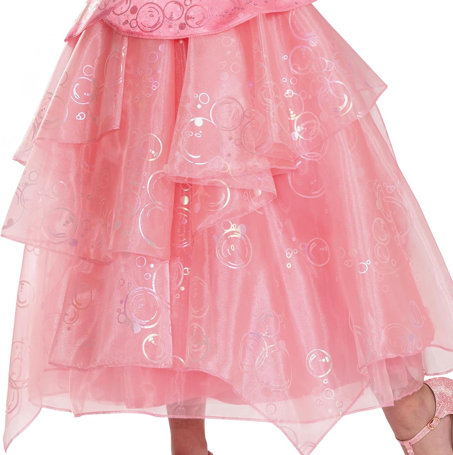 Disguise Wicked Glinda Costume for Girls, Deluxe Official Wicked Pink Glinda Costume Dress, Kids Size (3T-4T) - Image 4