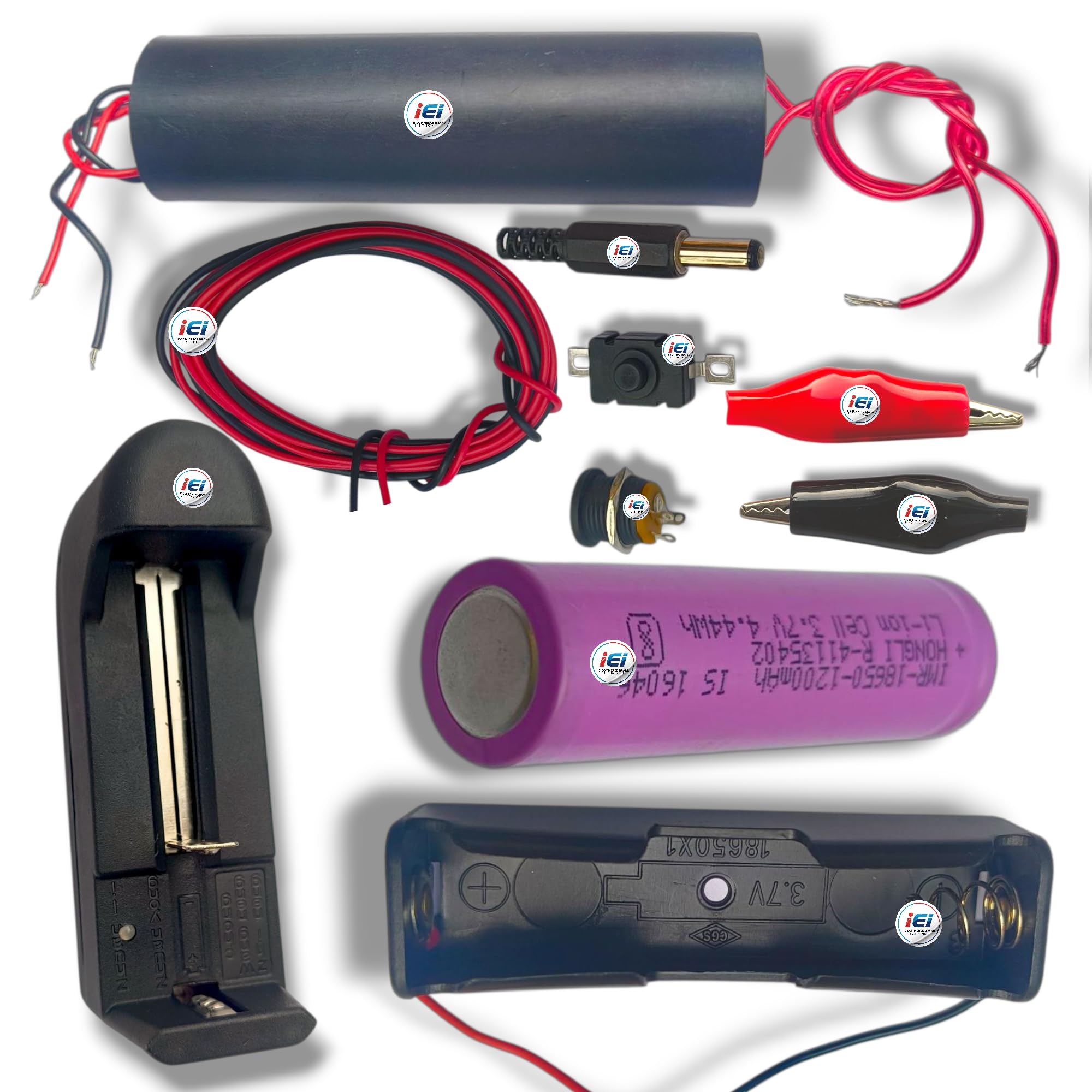 iEI High Voltage Generator DC 3V-6V to 400kV | Pulse Boost Step-Up Power Module Transformer | High Voltage Arc Generator for Science Projects, Experiments & DIY Kits (COMBO, 1)