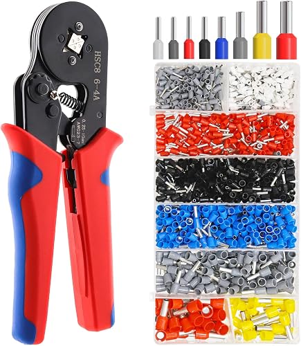 LUZOON Pinze Crimpatrice Rosso +1400 Piezzi Connettore del…