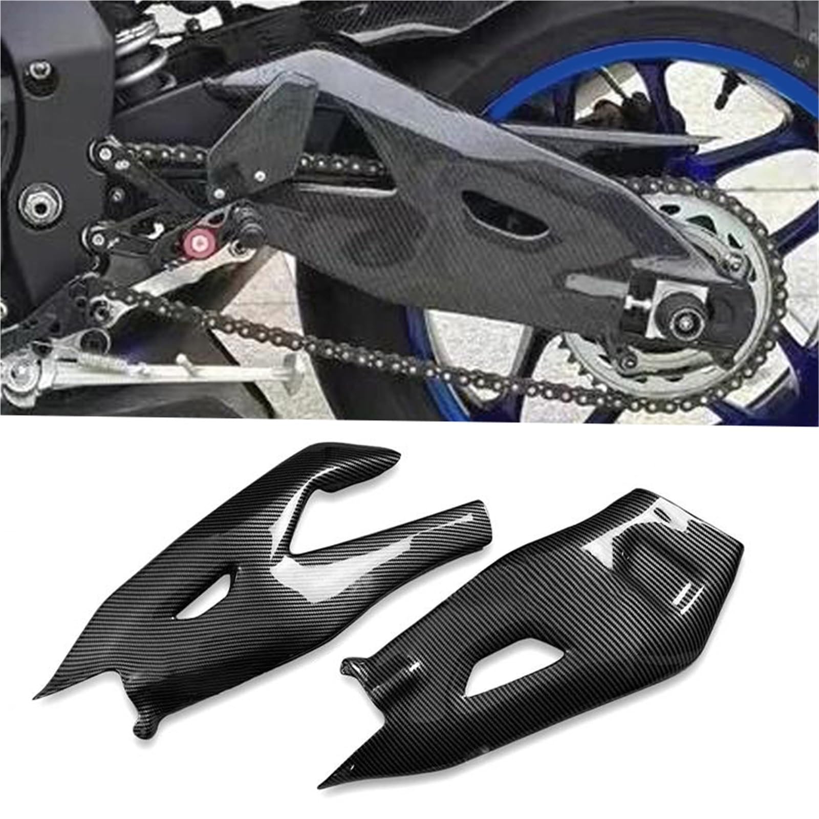 Protección del Cuerpo para Yamaha YZF-R1 2015-2024 2016 2017 Accesorios Motocicleta Cubierta De Basculante Cubierta Protectora De Basculante Protector De Carenado Cubierta De Carenado
