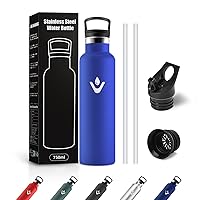 JAPORIA Borraccia Termica 750ml, Bottiglia con Cannuccia