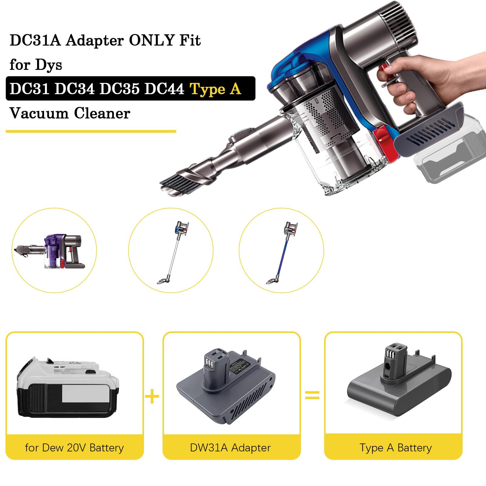 ダイソン DC31 Animal Amazon.com: DC31 Adapter for Dyson Type A DC30 DC31 DC34