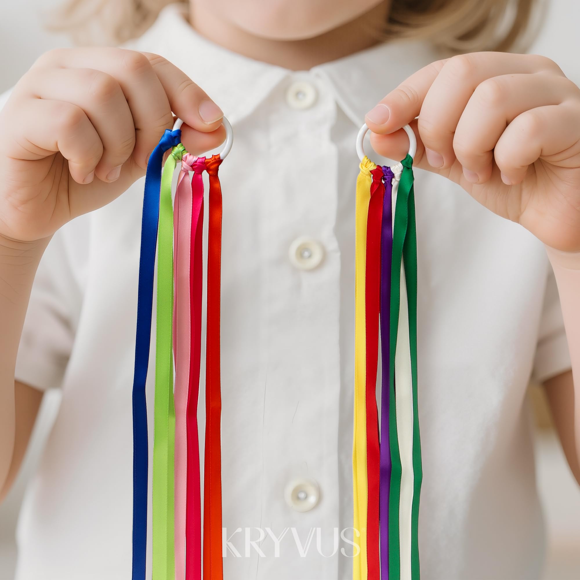 Rainbow Satin Ribbon Set, 10 Colors, 3/8 Inch x 6 Yard Each, 60 Yards Total, Double Faced Colorful Ribbon for Crafts, Gift Wrapping, Hair Bows, Wedding and Party Decorations, DIY Projects