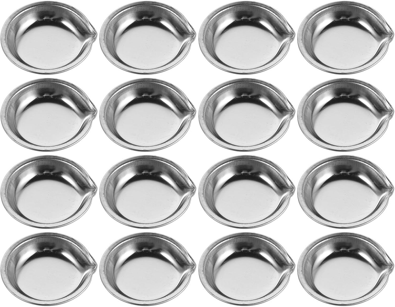 18pcs Stainless Steel Paint Mixing Tray with Smooth Edges