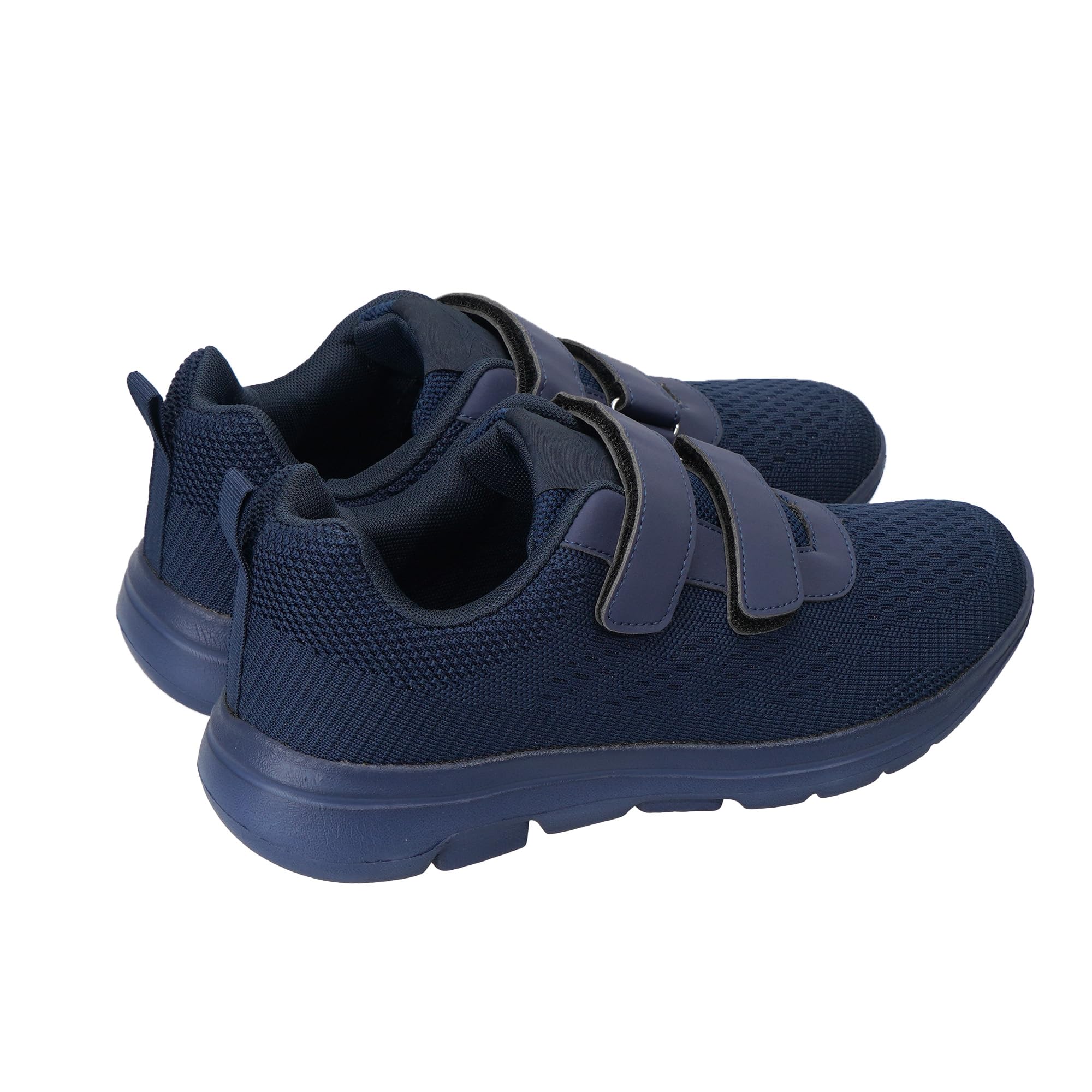 JOMIX Herren Laufschuhe mit Klettverschluss Sportschuhe Running Sneaker Turnschuhe Straßenlaufschuhe Atmungsaktiv Leichte rutschfeste Outdoor Fitness Gym Jogging Walking Freizeit