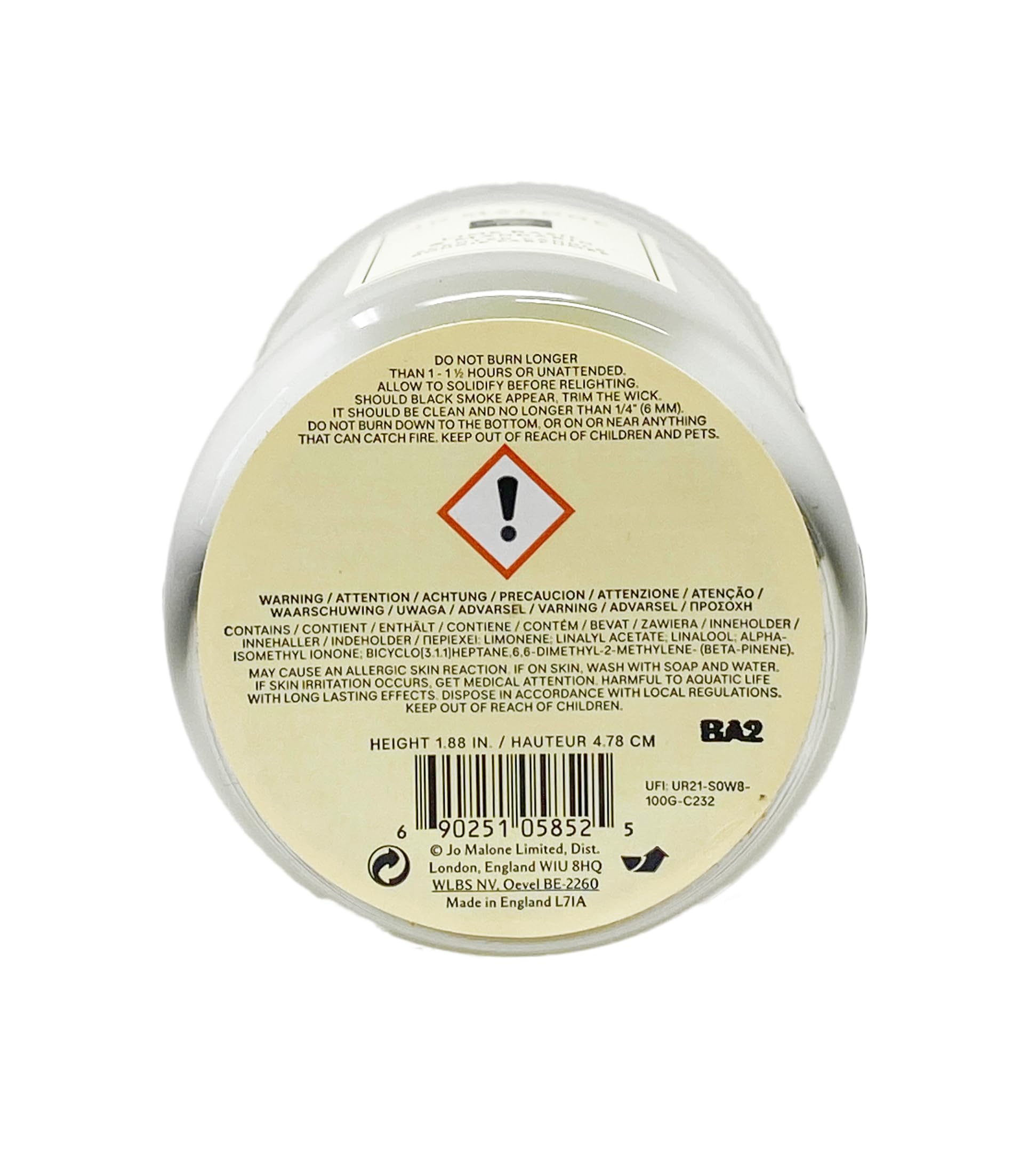 Lime Basil & Mandarin Duftkerze für unterwegs