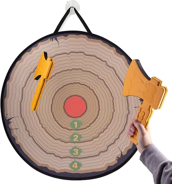 axe throwing set with target