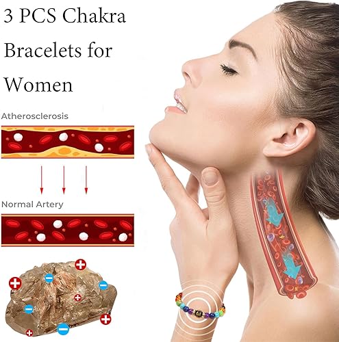 Miniatura 2 de YANCHUN Pulsera Arus 7 Chakras Original, Pulsera de piedra curativa para mujer, 7 chakras Reiki, cristales curativos, pulsera de piedras preciosas