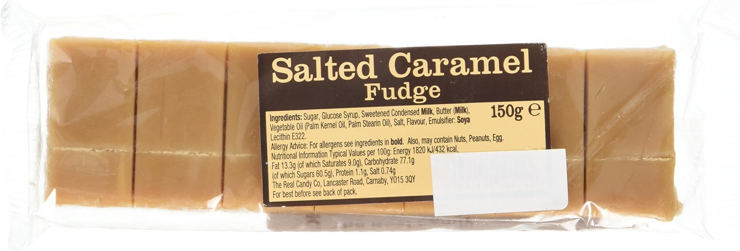 The Real Candy Salted Caramel Fudge, 150 g