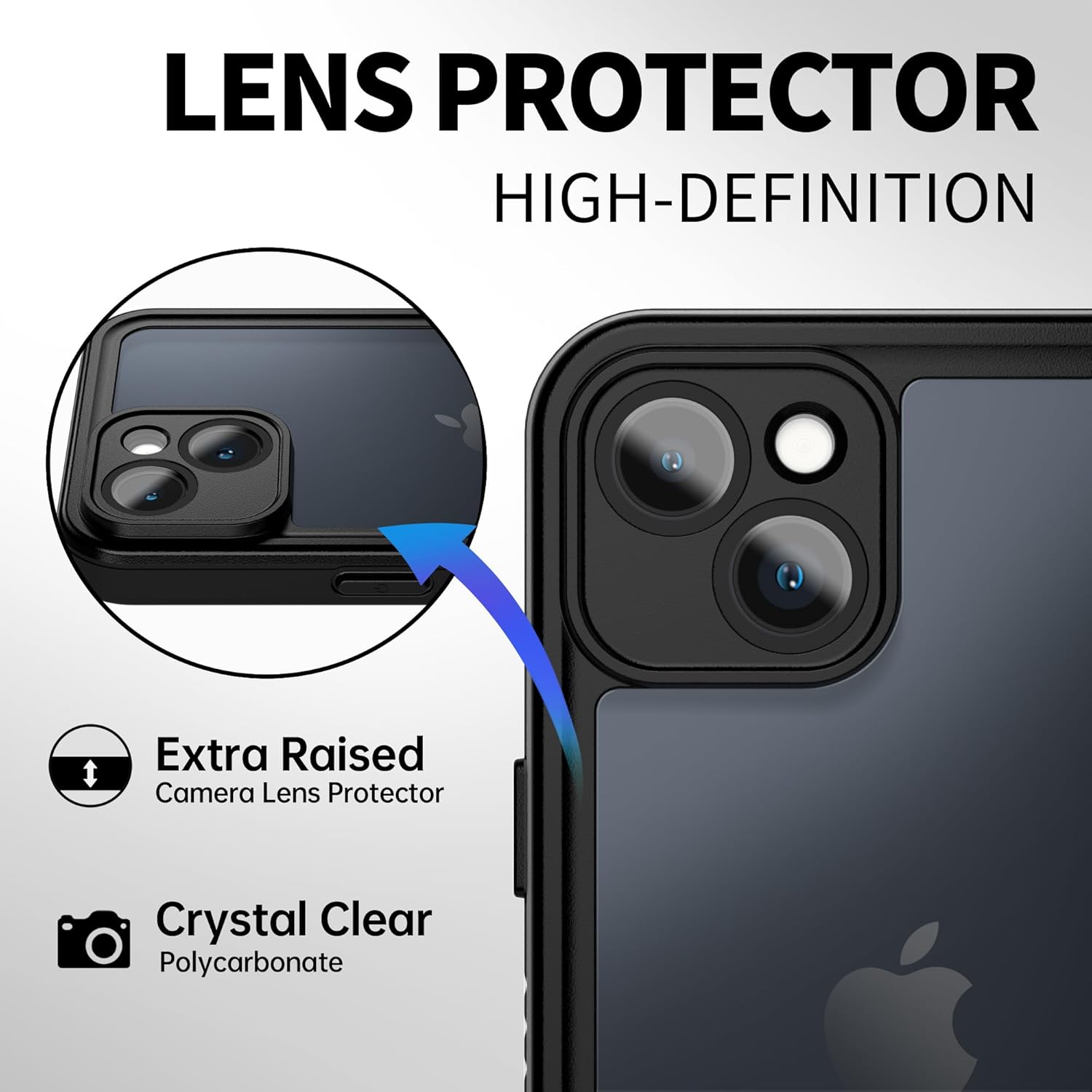 BEASTEK Waterproof Case for iPhone 14, IP68 Underwater Shockproof Dustproof Case, FSN Series with Built-in Screen Protector with Protective Crystal Clear Back Cover (6.1'') (Red)