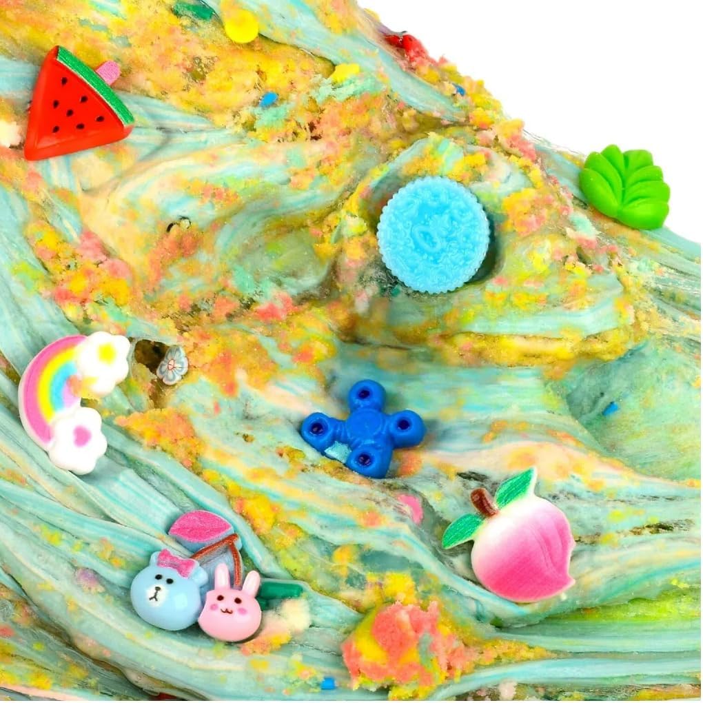 9 Pack Slime Kit Box Including Butter Clear Cloud Slime for Girls Boys, Party Favors Non-Sticky Stress Relief DIY Toy for Kids