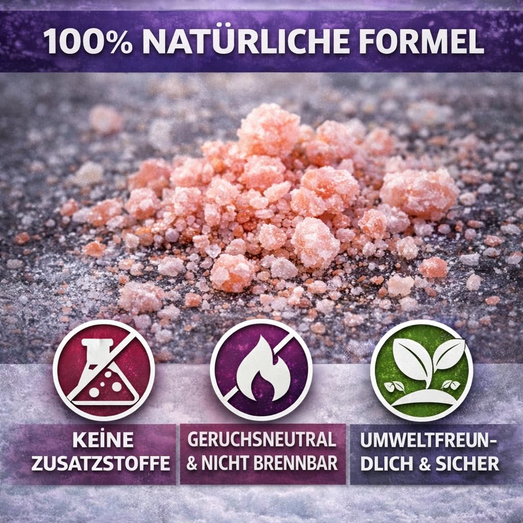 GiDeli Sal grande para deshielo en cubo, 10 kg, color rosa, contra hielo y nieve, sal de deshielo apta para animales para invierno, sal para nieve, eficaz contra la suavidad