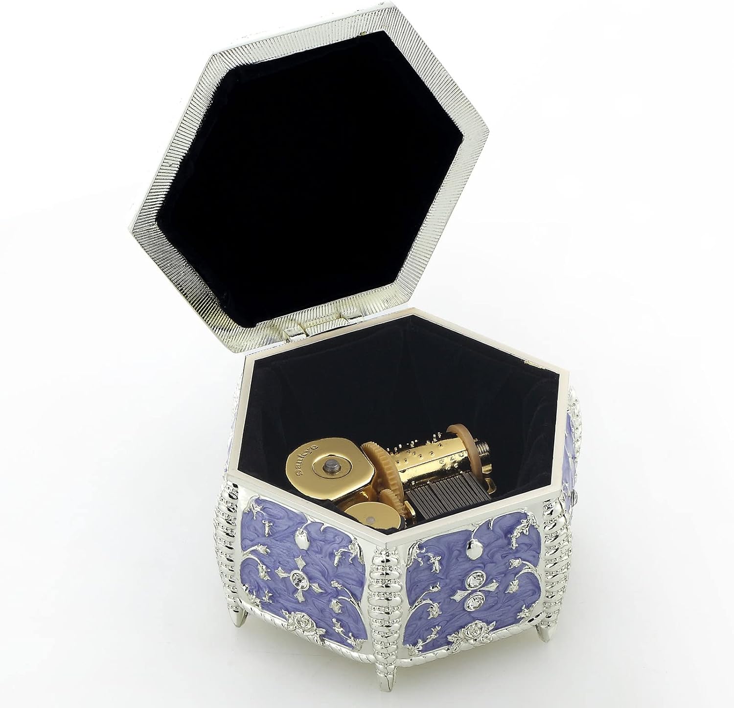 Boutique Embossed Metal Music Box U
