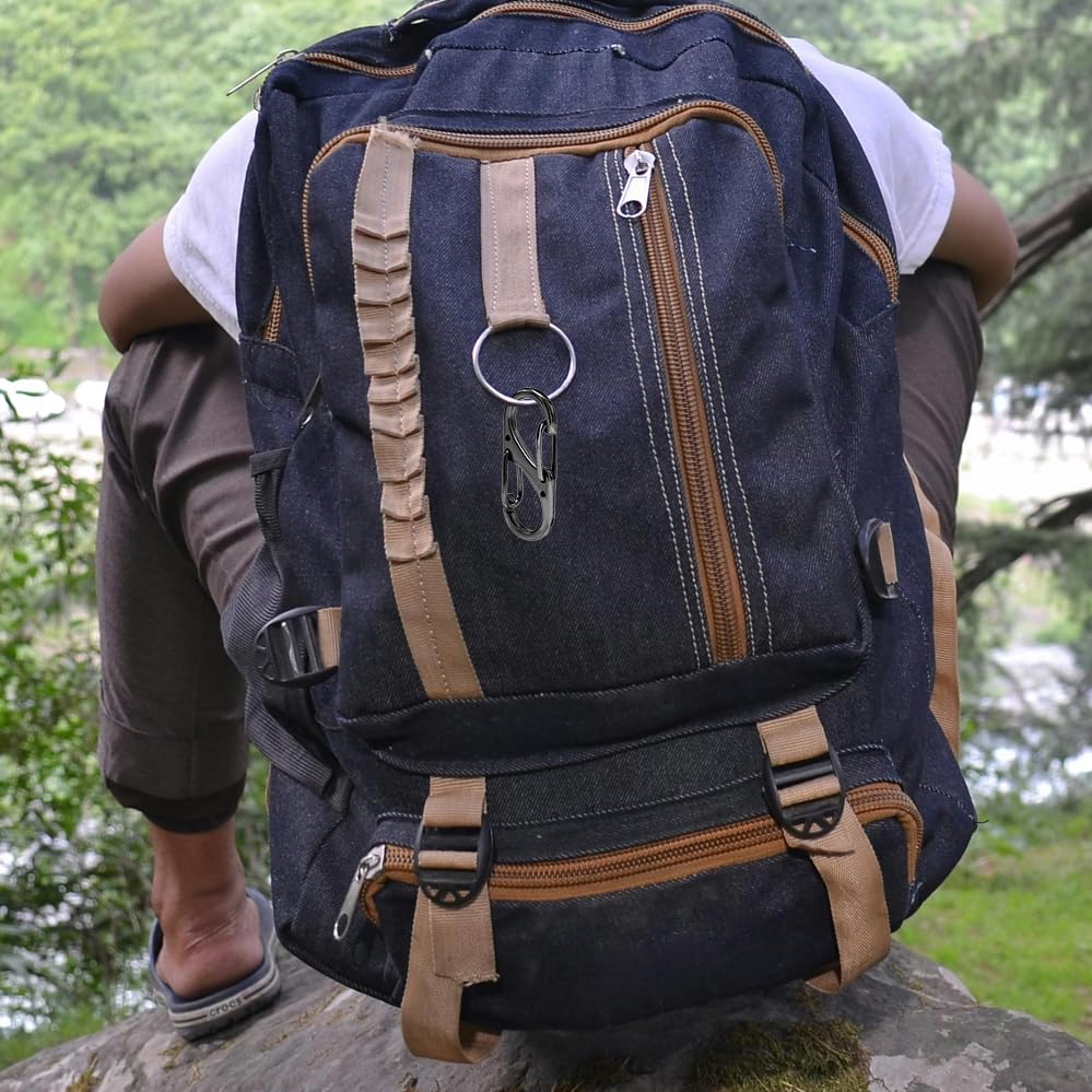 20Pcs Double Opening Lock Zipper Pull Replacement Clips, Zipper Locks Anti Theft Deterrent for Bag Luggage Pickpocket Backpack Purse Travel Suitcase (Silver)3