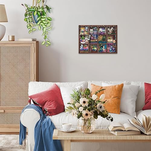 Miniatura 9 de Ravensburger 12000874 - Rompecabezas de 500 piezas para adultos con diseño de gatos y suculentas, hecho en Alemania, cada pieza encaja perfectamente