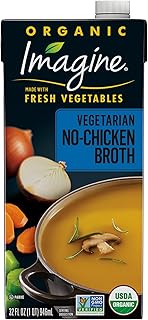 Imagine Organic Vegetarian No-Chicken Broth, 32 fl oz (Pack of 6)