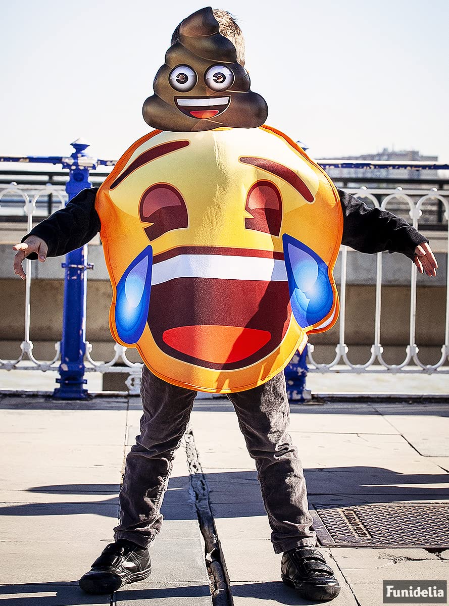 Costume da Emoji con occhio ammiccante per bambini/bambine/bambine - Italia