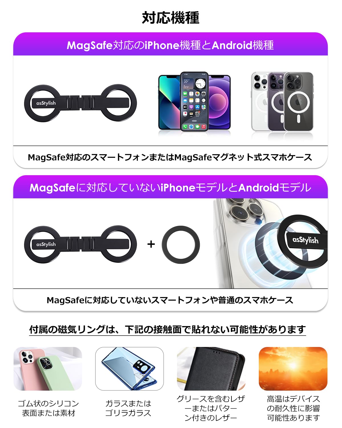 スマホ・iPhone 複写台 Amazon.co.jp: asStylish Twins Carry: iPhone と Android 用の磁気