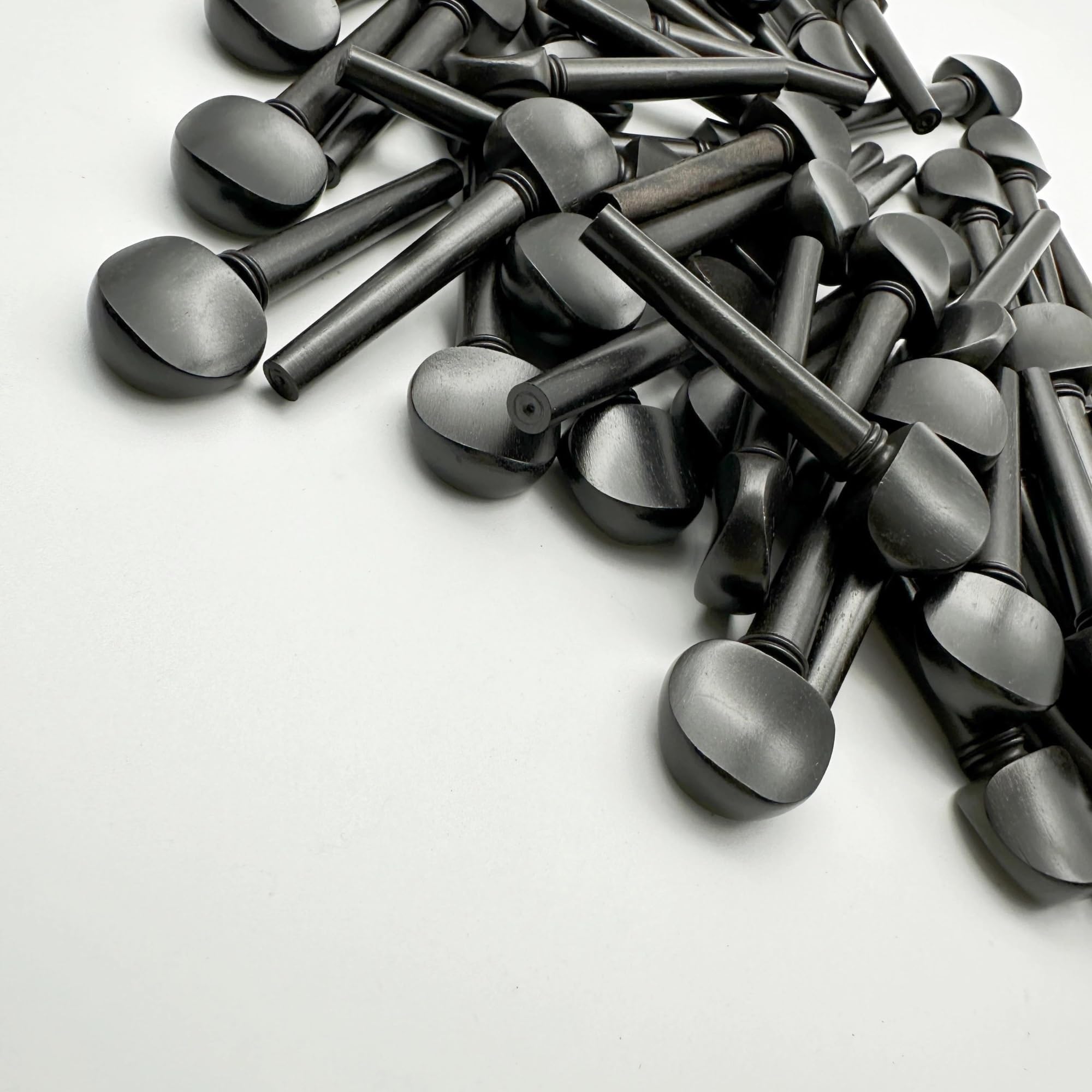 Parti di ricambio per violino 20 Pezzi Piroli Per Violino In Ebano Nero 4/4 Piroli Per Violino Accordatori Accessori Per Violino