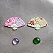 4 Pieces Fan Needle Minders, Magnetic Needle Nanny, Cross Stitch Embroidery Needlework Accessories