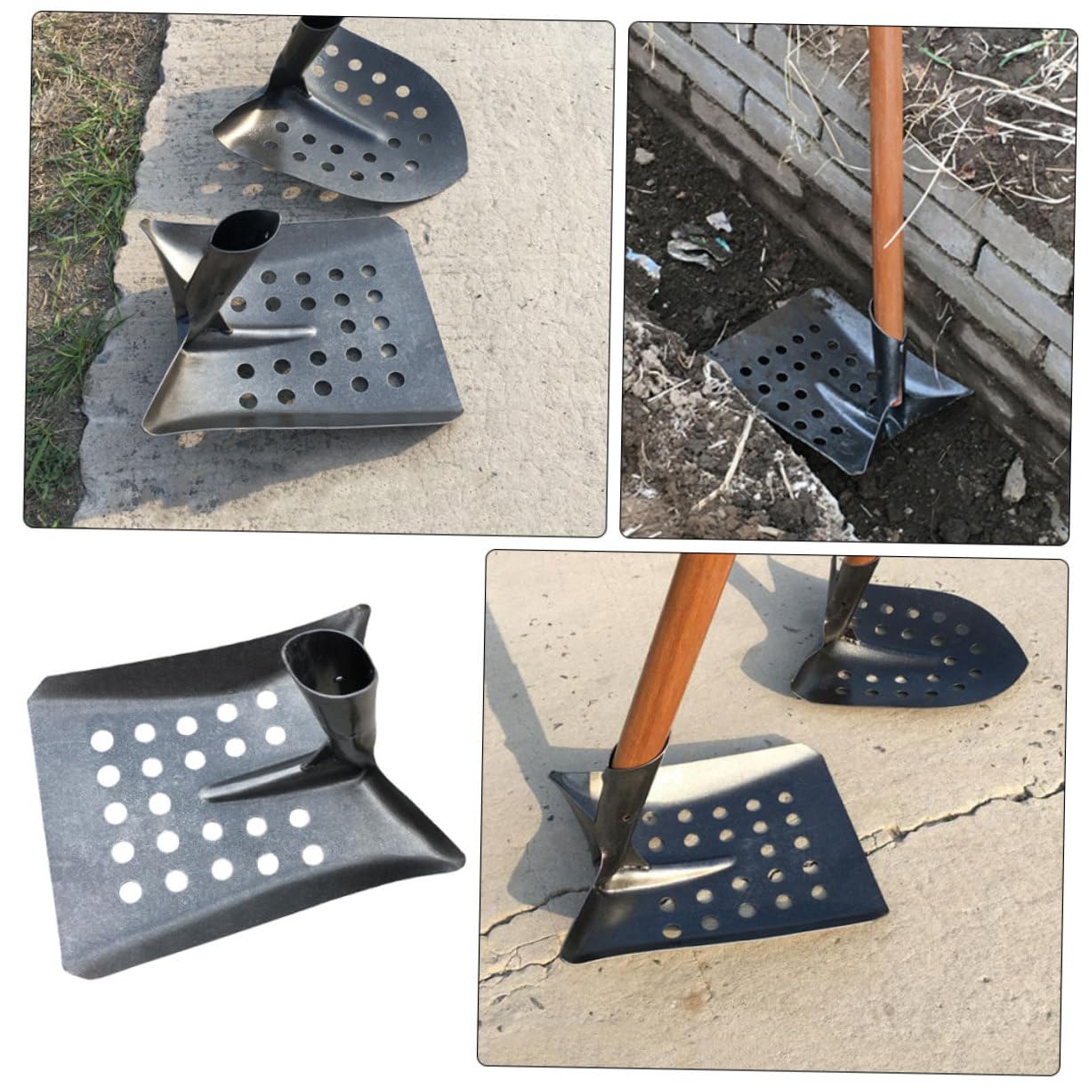 Pala Metálica Raspadora para Excrementos de Aves de Corral para Granja, Uso Agrícola y Limpieza de Estiércol, Pala Plana Resistente, Herramienta Manual para Jardín y Huerto