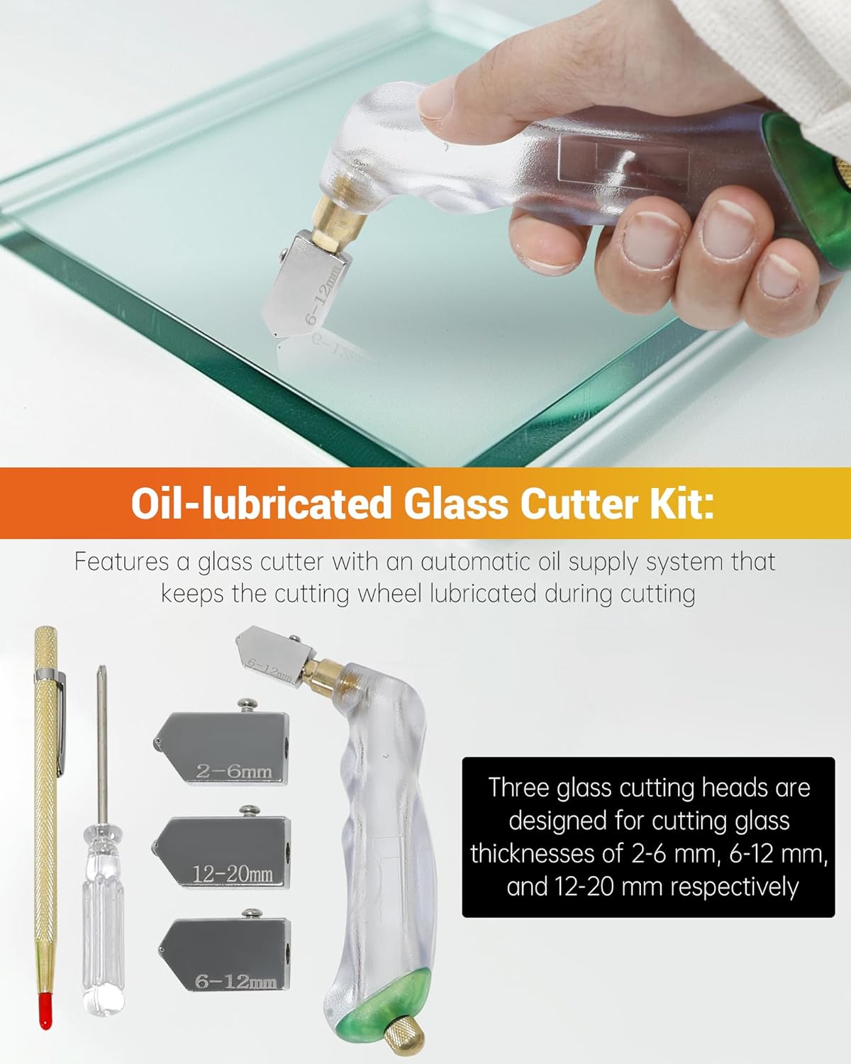 Stained Glass Making Starter Kit, Stained Glass Kits for Beginners, Includes Stained Glass Making Tool Set, 100W Soldering Iron Set, and Glass Cutting Tool Set, for Making Stained Glass.