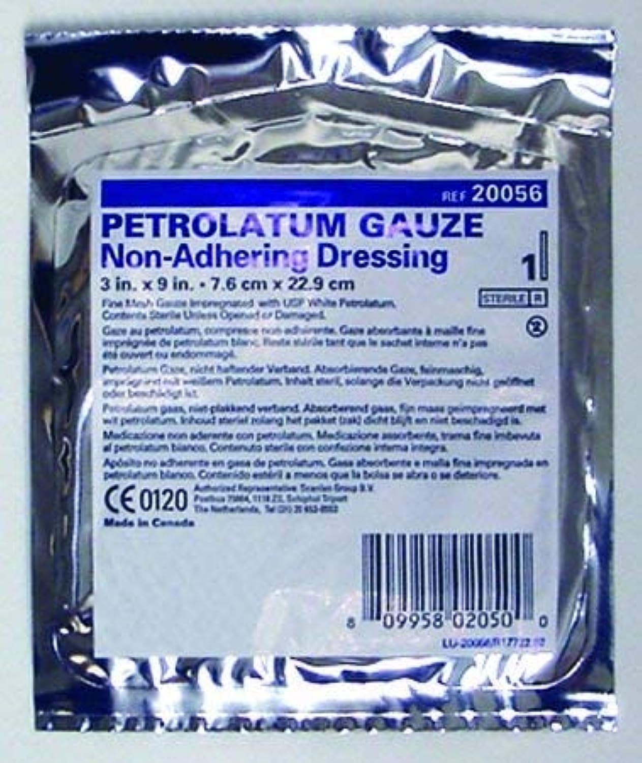 McKesson Performance Petrolatum Impregnated Gauze 3"X9" Sterile - Box of 12 - Model 61-20056 — Amazon image 2