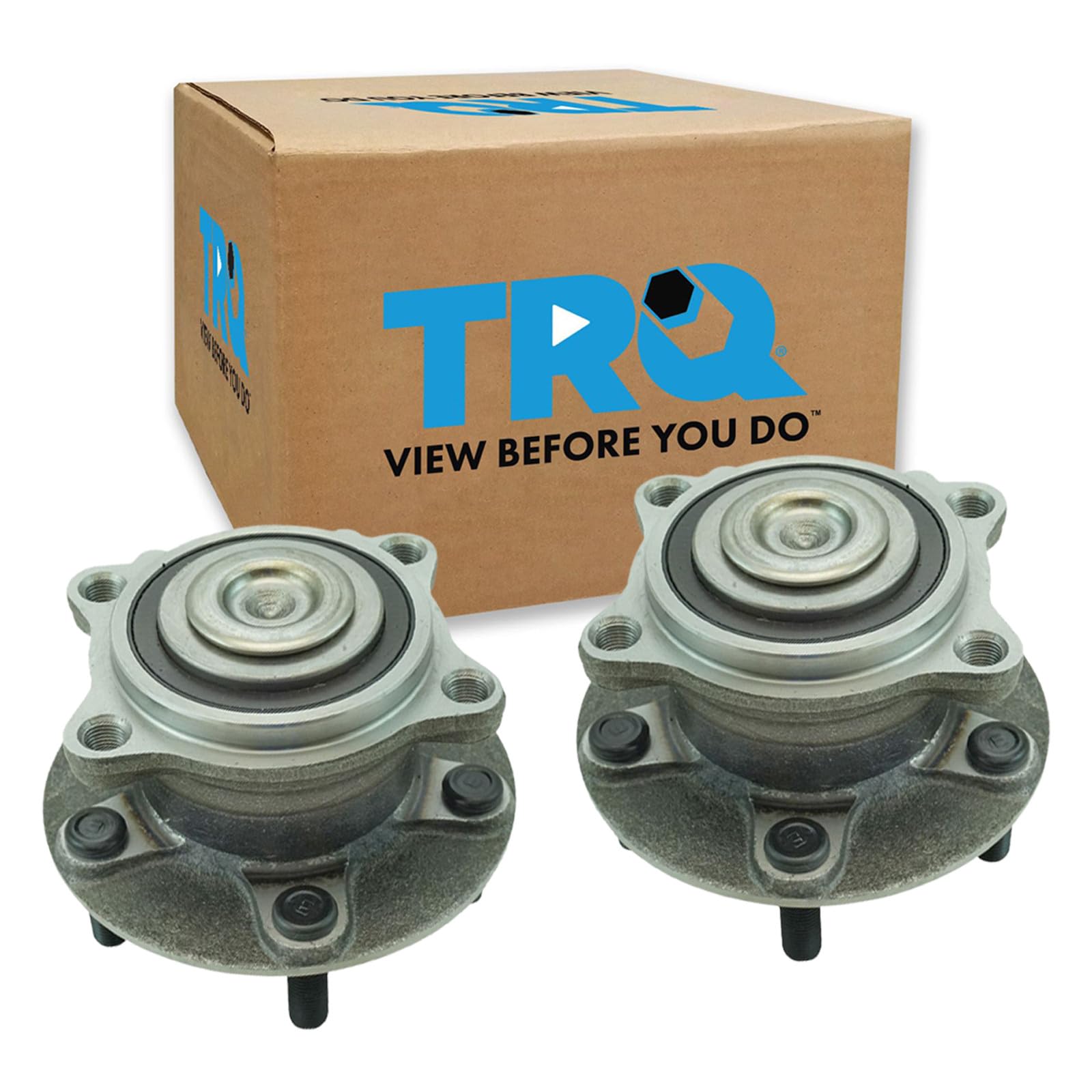TRQ Rear Wheel Bearing and Hub Assembly Set 2 Piece
