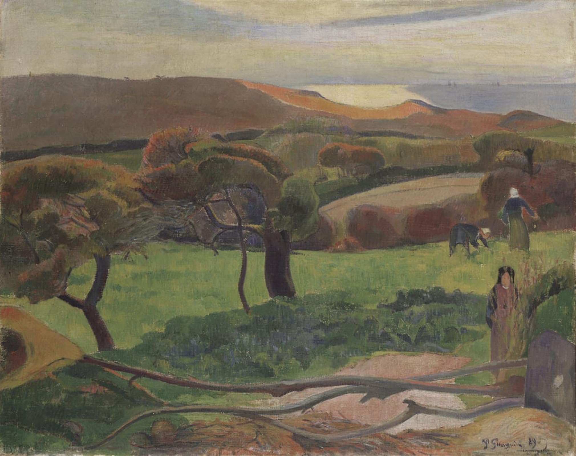Tableau Bretagne Paul Gauguin décoration grand format salon 60x90cm