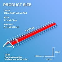 Vista 6 de Mini protectores de esquina autoadhesivos transparentes para pared, bonitos protectores de esquina y protector de bordes para marco de puerta