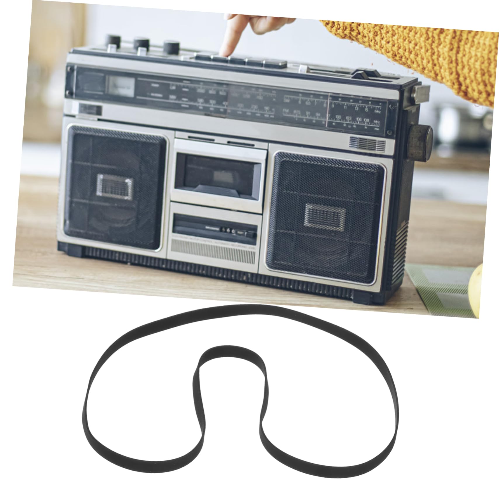 COSMEVIVI Cassette Recorder Rubber Belt for Smooth Rotation and Noise Reduction Belt for Tape Machines for Recorder Maintenance