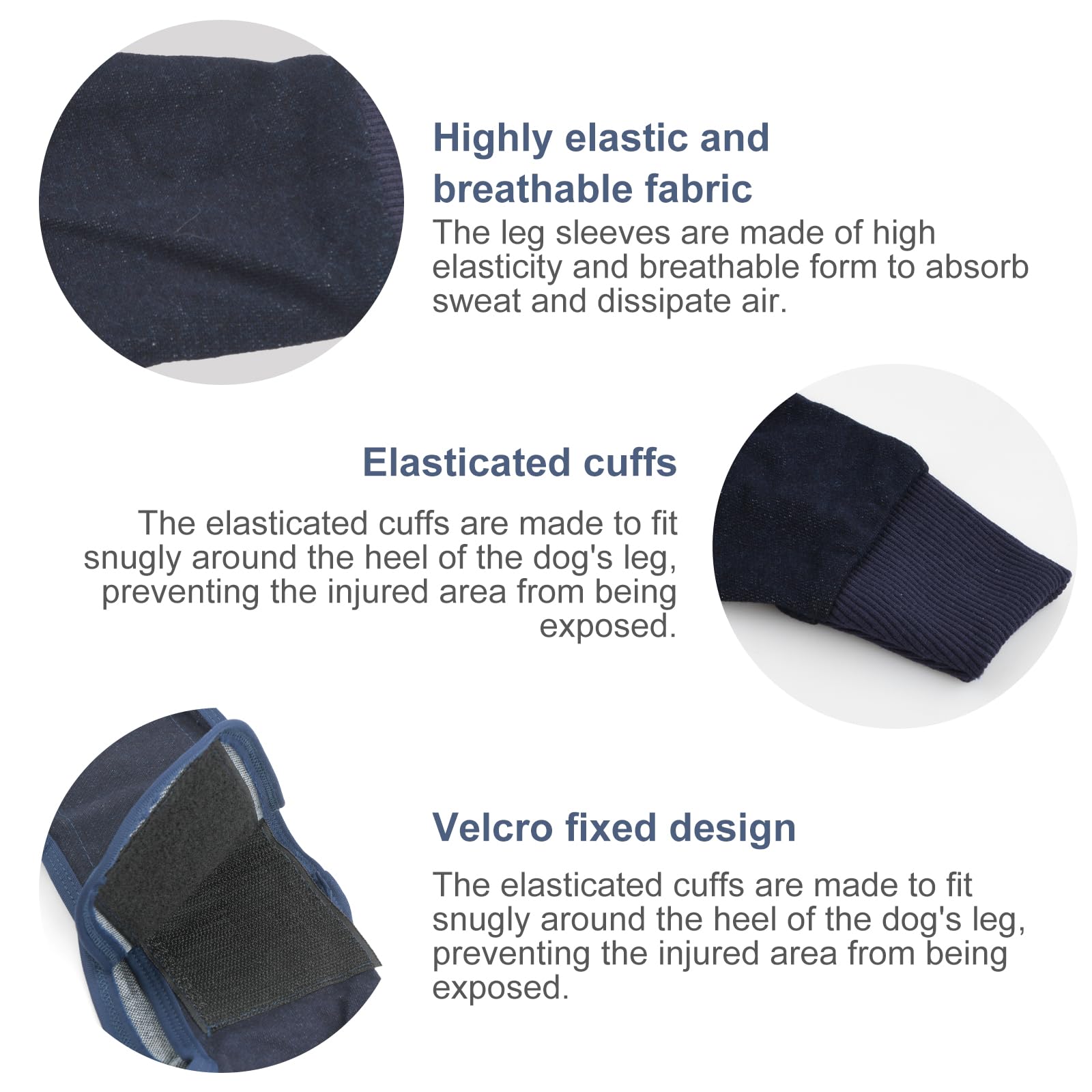 Joyan Dog Surgery Recovery Sleeve, Dog Knee Brace, Elbow Bandage Protector - Image 4