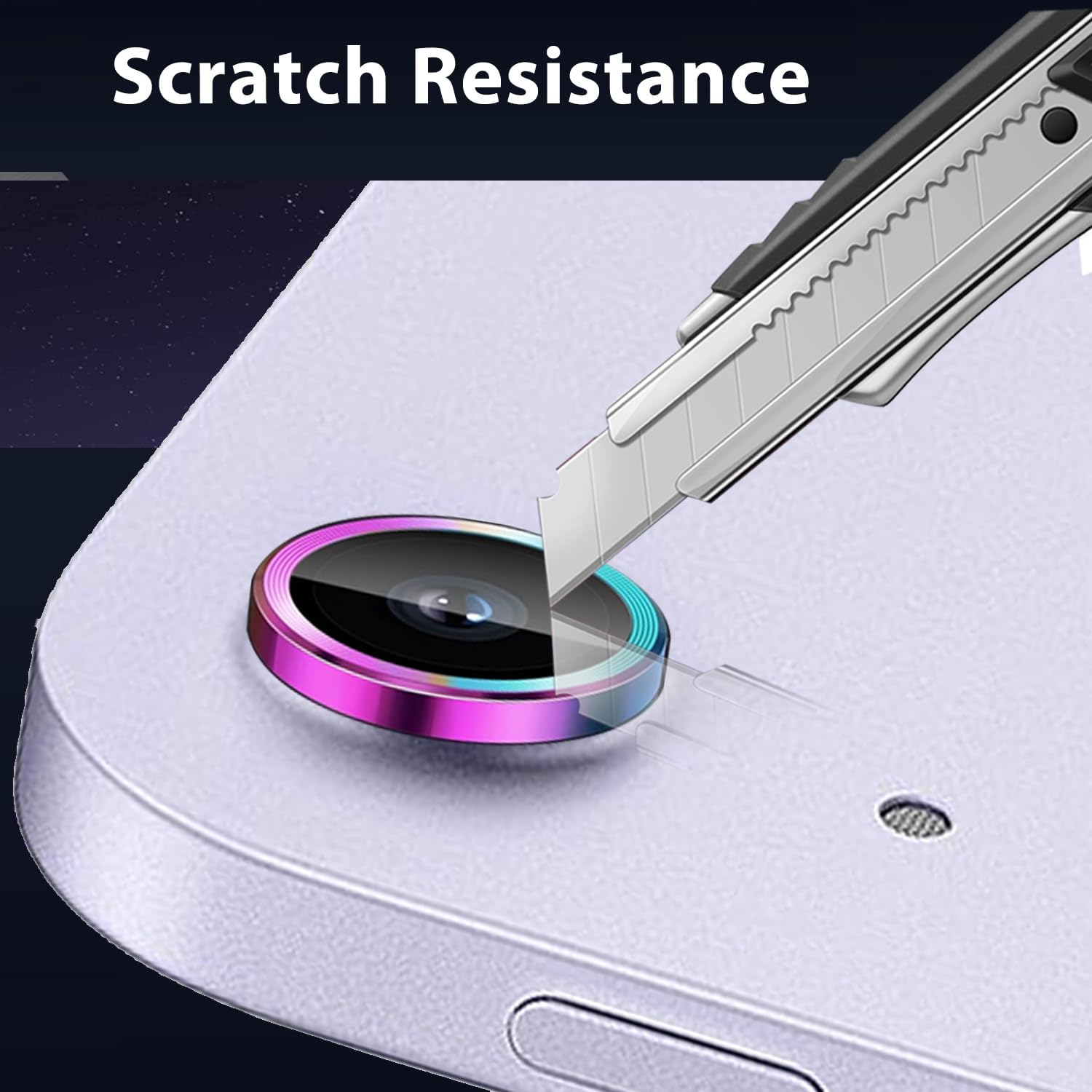 (2 Set for iPad Air 13 M3/ iPad Air 11/ iPad 11 A16 (2025) Camera Lens Protector, 9H Tempered Glass Camera Cover Protector Metal Ring Decoration Accessories (Color-Puple-Blue) image 3