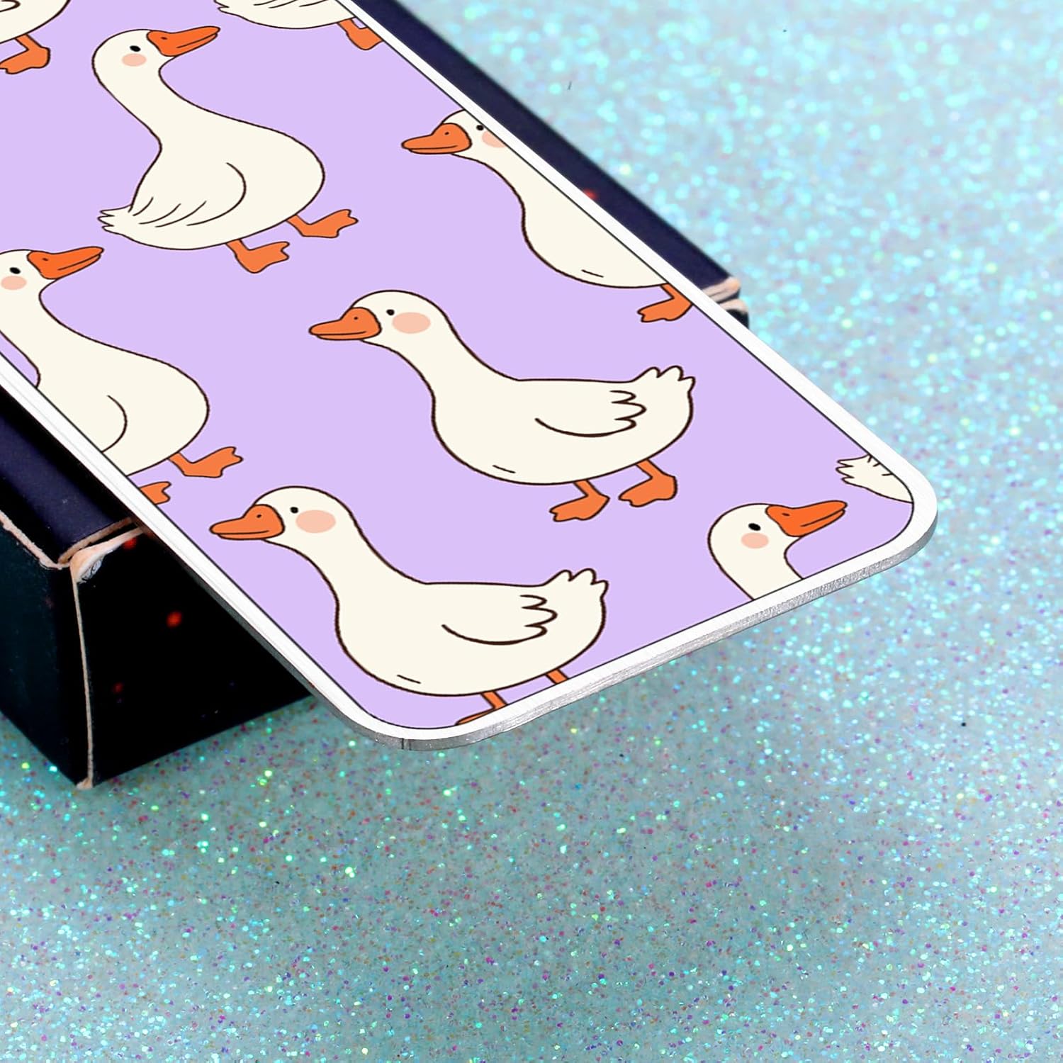 Book Marks for Reading Women Girls Readers Teen Girl Gifts Trendy Stuff Cute Funny Bookmarks Purple Stuff Book Lovers Gifts for Women Readers Reading Tracking Accessories 2-Side Silly Bookmark Goose - Image 7