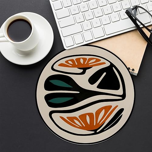 Miniatura 2 de Boho Floral Mouse Pad for Desk, Cute Aesthetic Mousepad, Retro Boho Gifts for Women, Non-Slip Rubber Base Desk Accessories Laptop Office Home