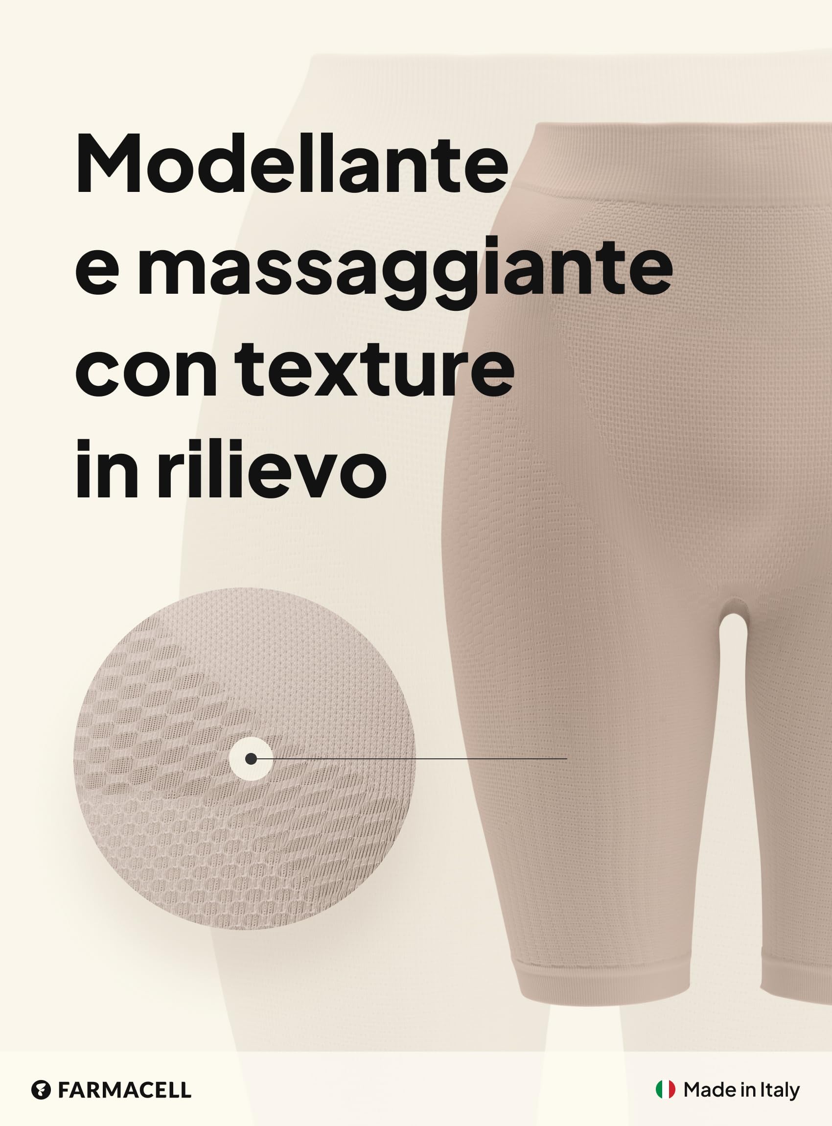 FarmaCell Guaina Contenitiva Donna Anticellulite, Push-Up Glutei, Pancia Piatta, Made in Italy, 312