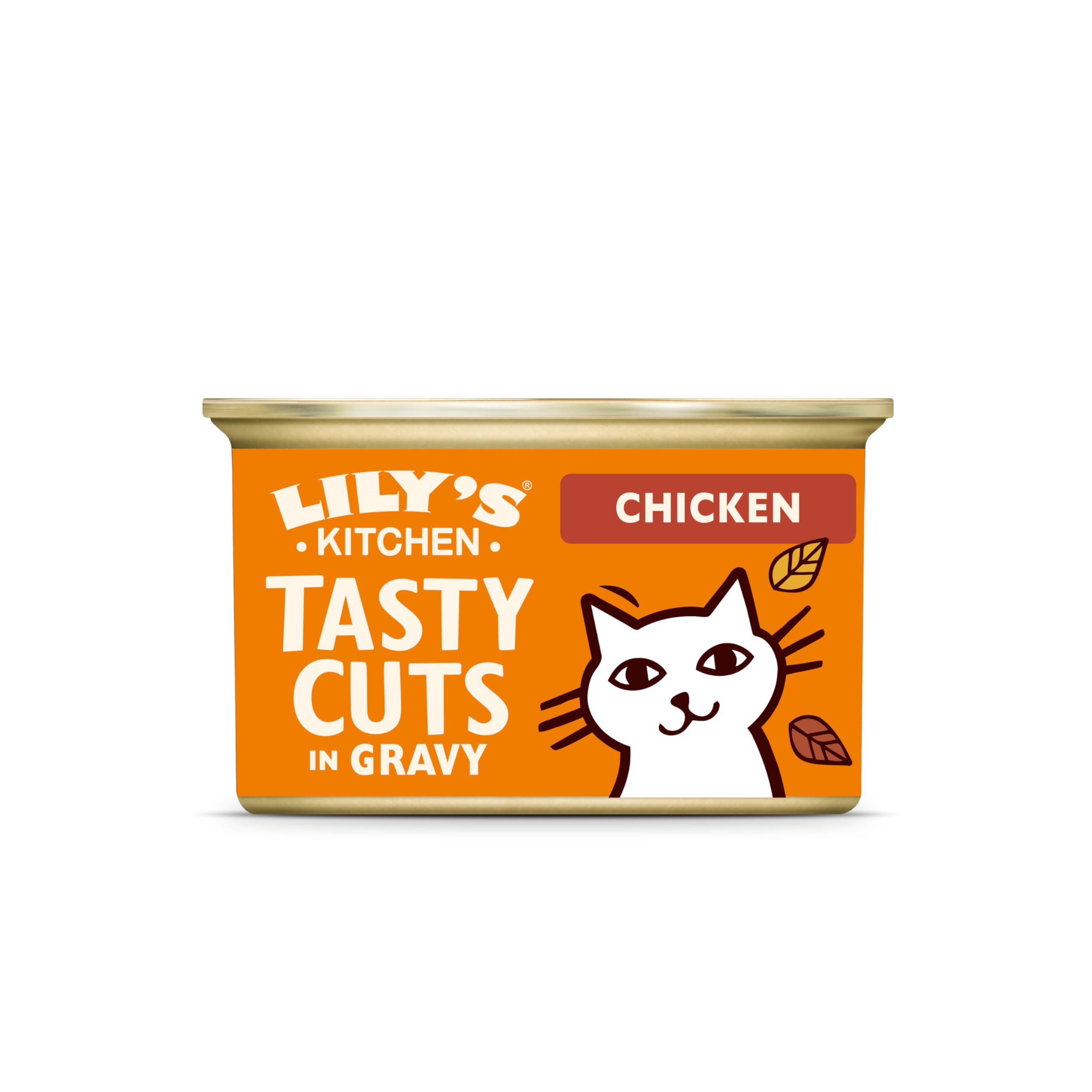Lily’s Kitchen Made with a Natural Ingredients Tasty Cuts in Gravy with Chicken Adult Wet Cat Food 18 x 85g Tin