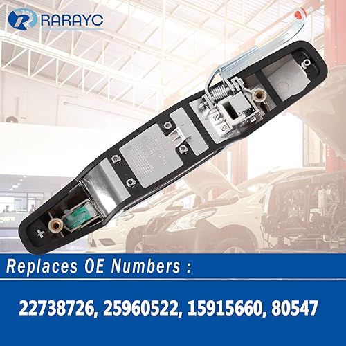 Miniatura 19 de Manija de puerta exterior Reemplazo para Chevy Silverado Suburban Tahoe Avalanche GMC Sierra Yukon Cadillac Escalade 2007-2013 Trasera izquierda